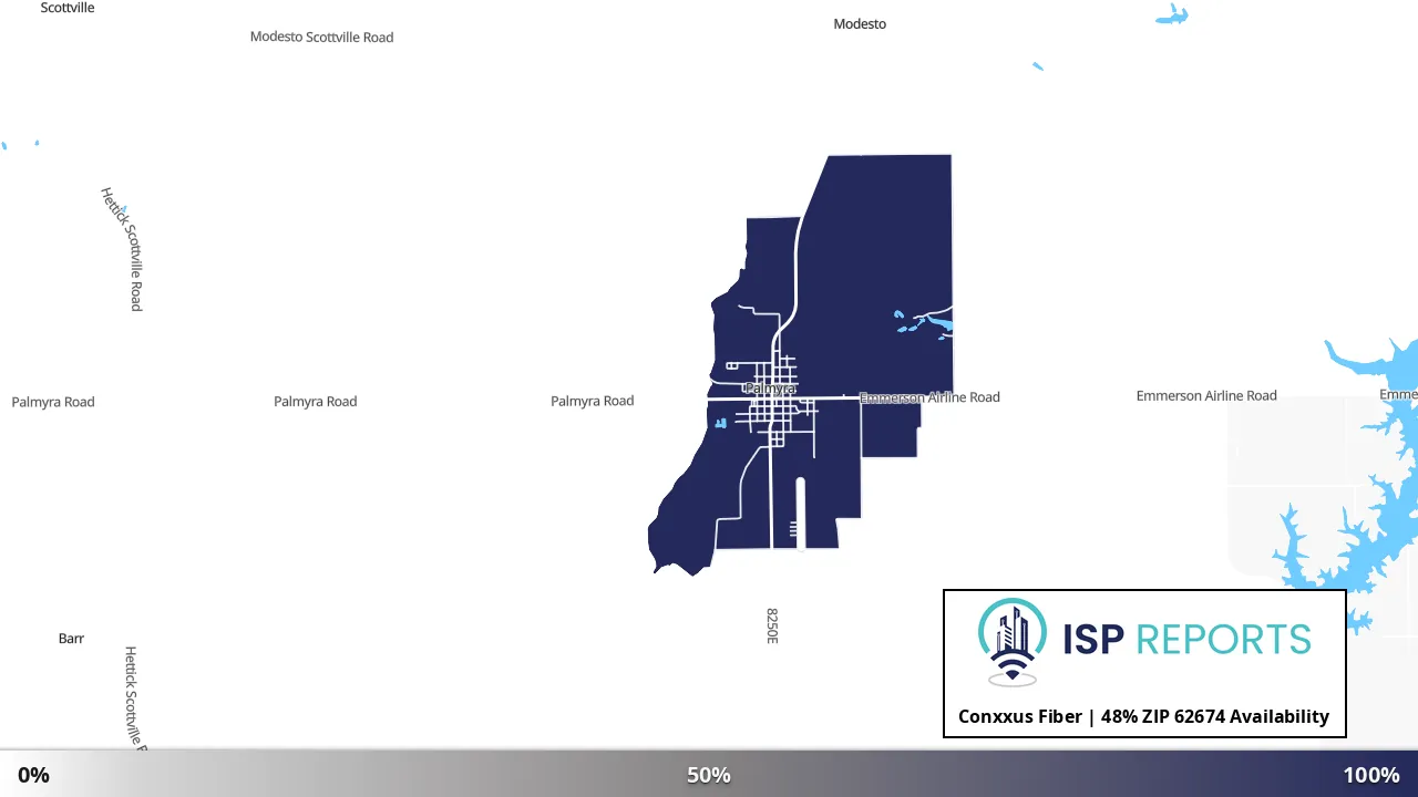 62674, IL map of internet availability