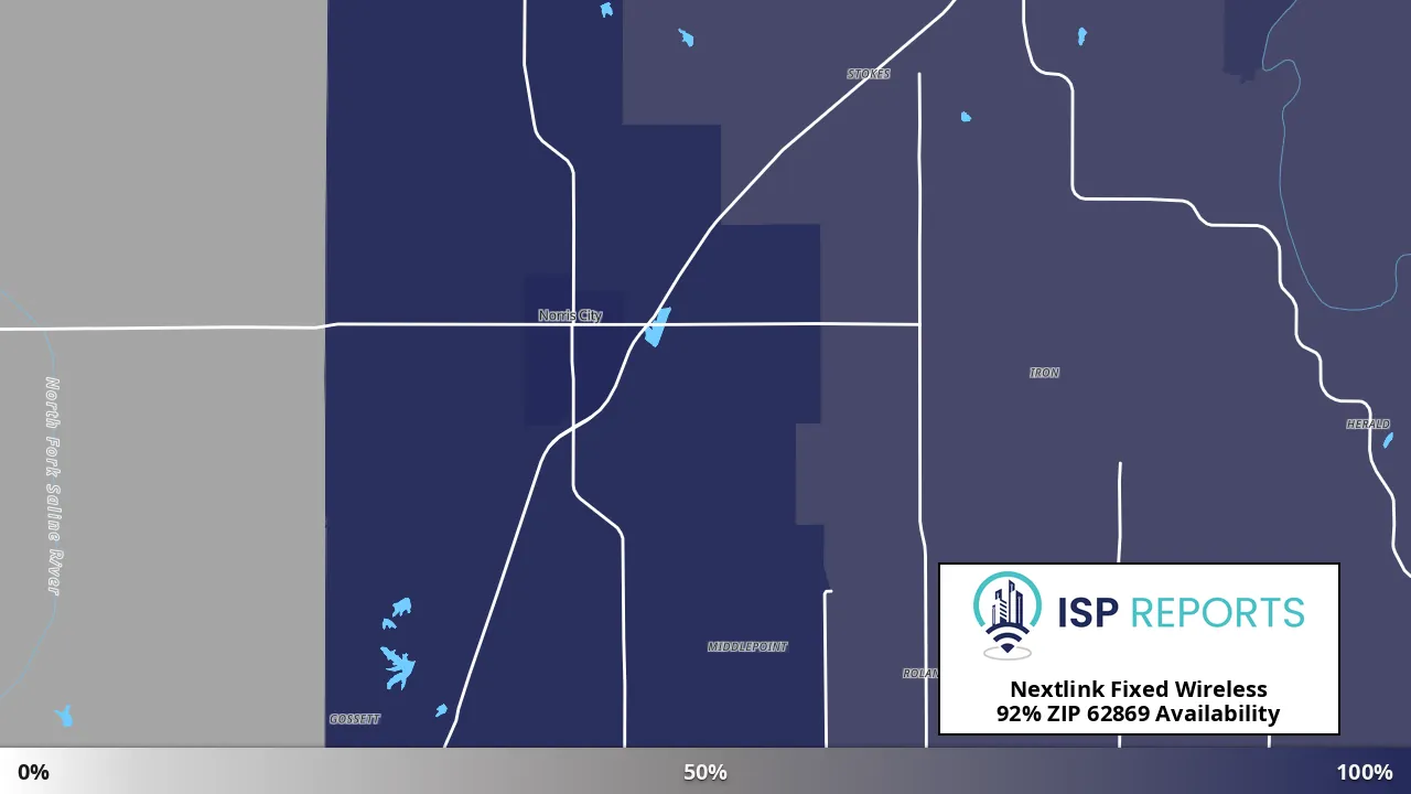 62869, IL map of internet availability