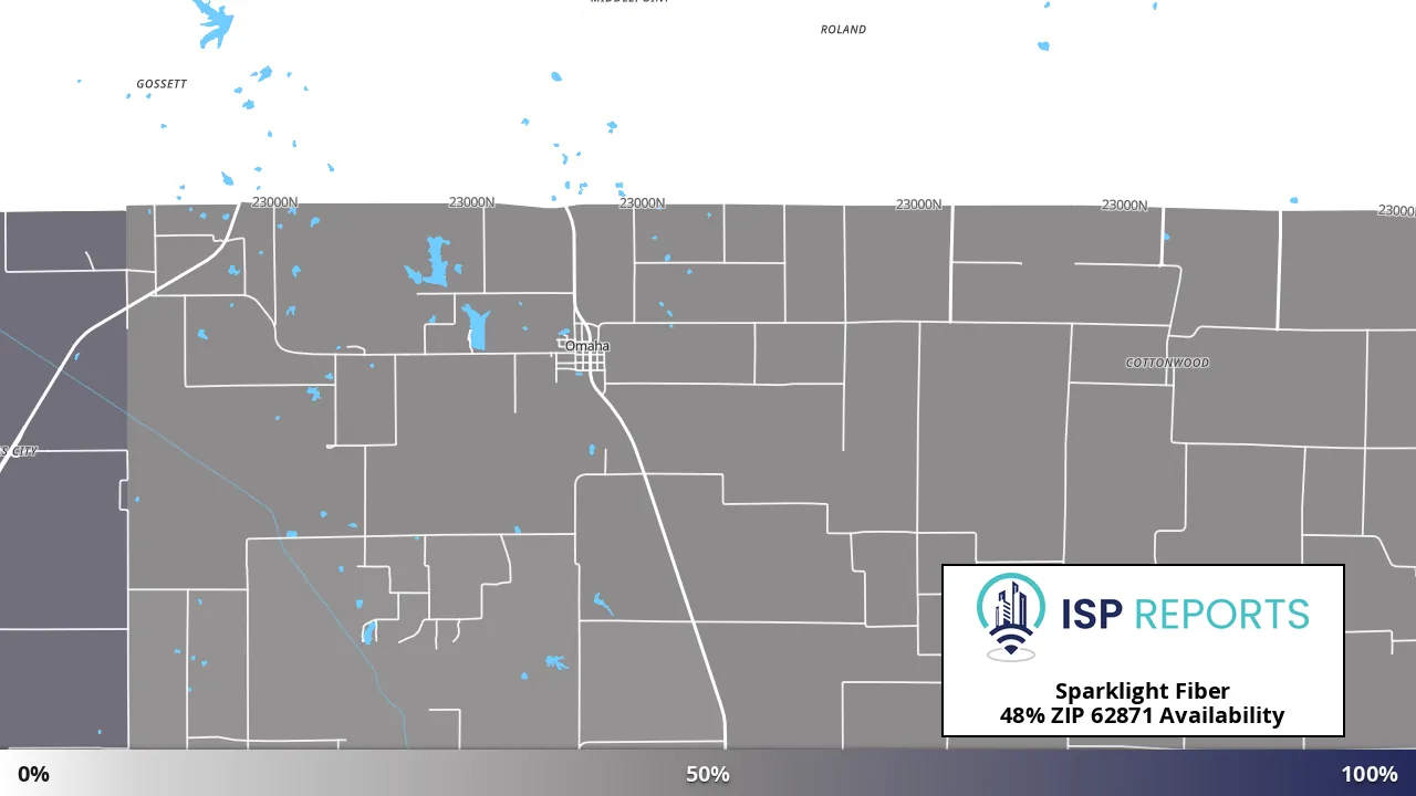62871, IL map of internet availability