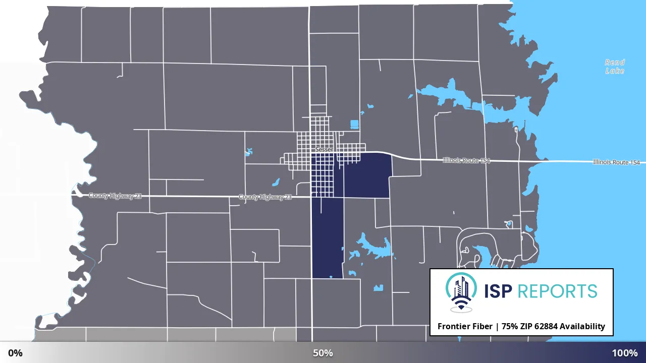 62884, IL map of internet availability