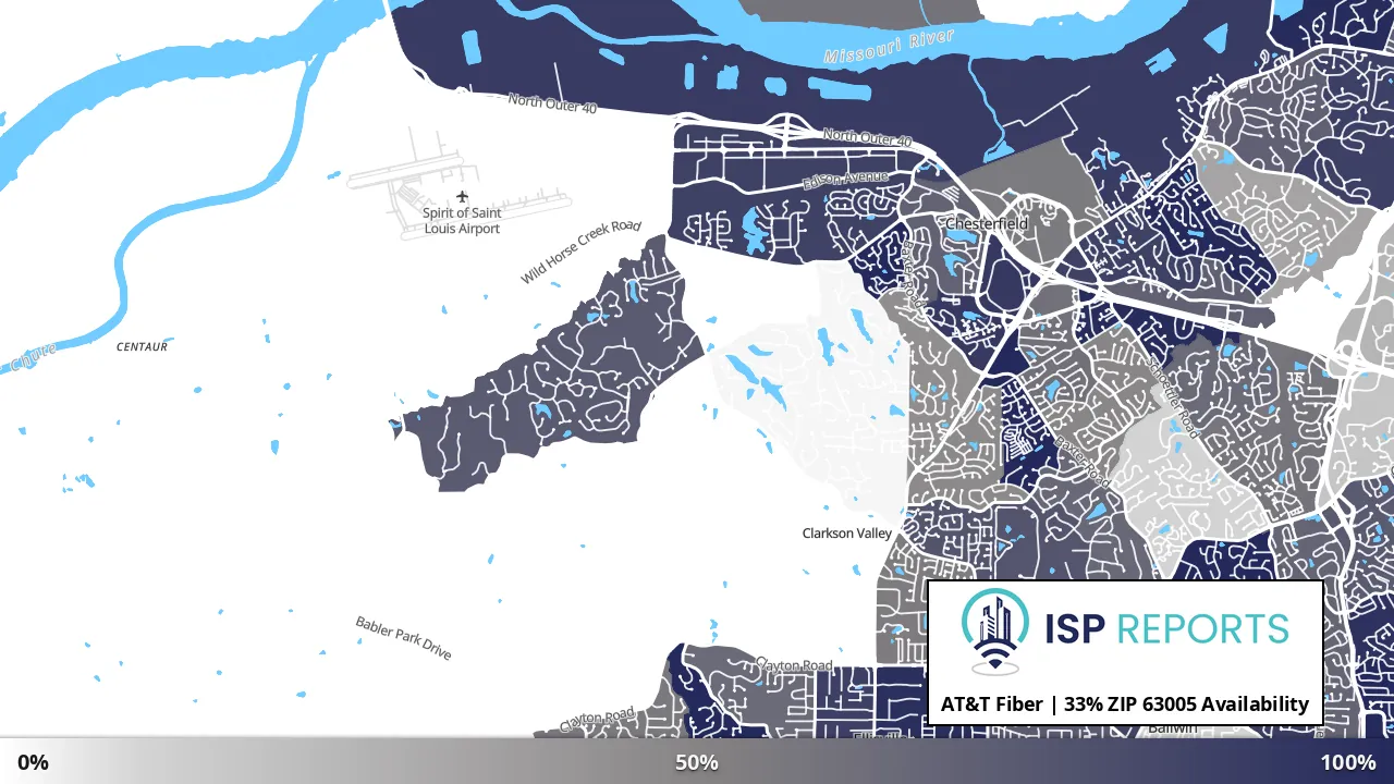 63005, MO map of internet availability
