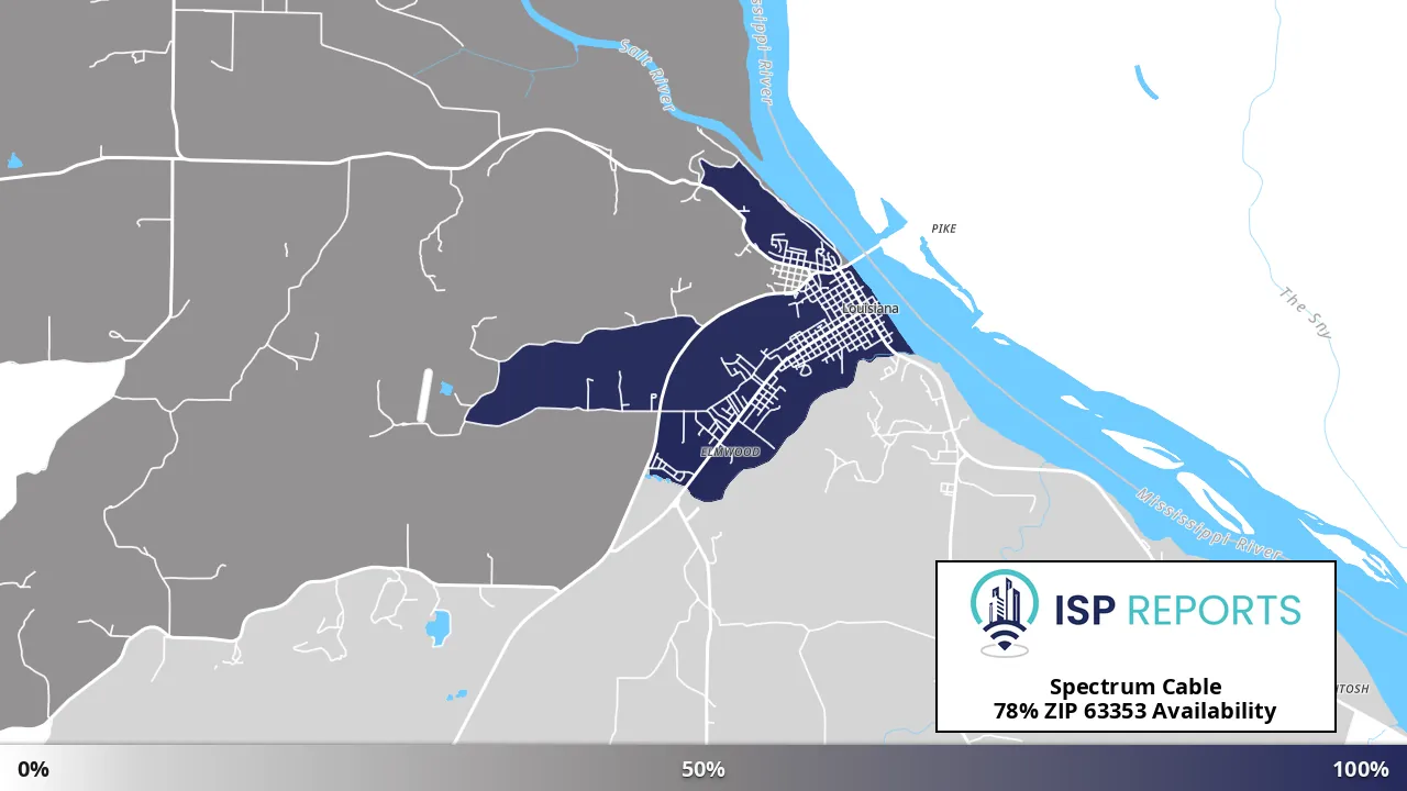 63353, MO map of internet availability