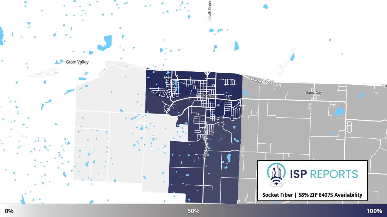 64075, MO map of internet availability