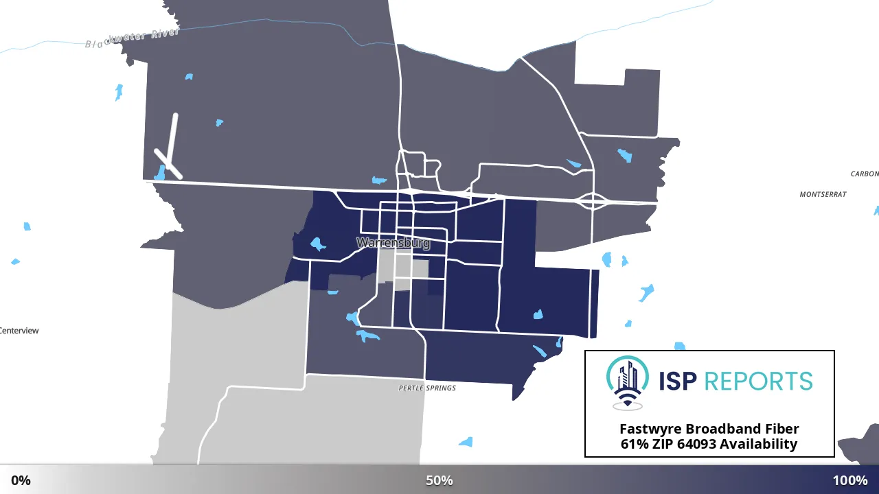 64093, MO map of internet availability