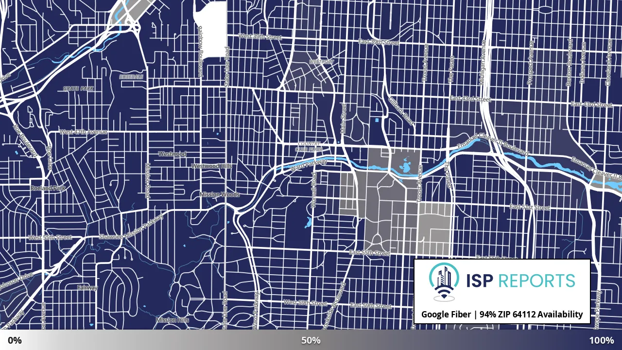 64112, MO map of internet availability