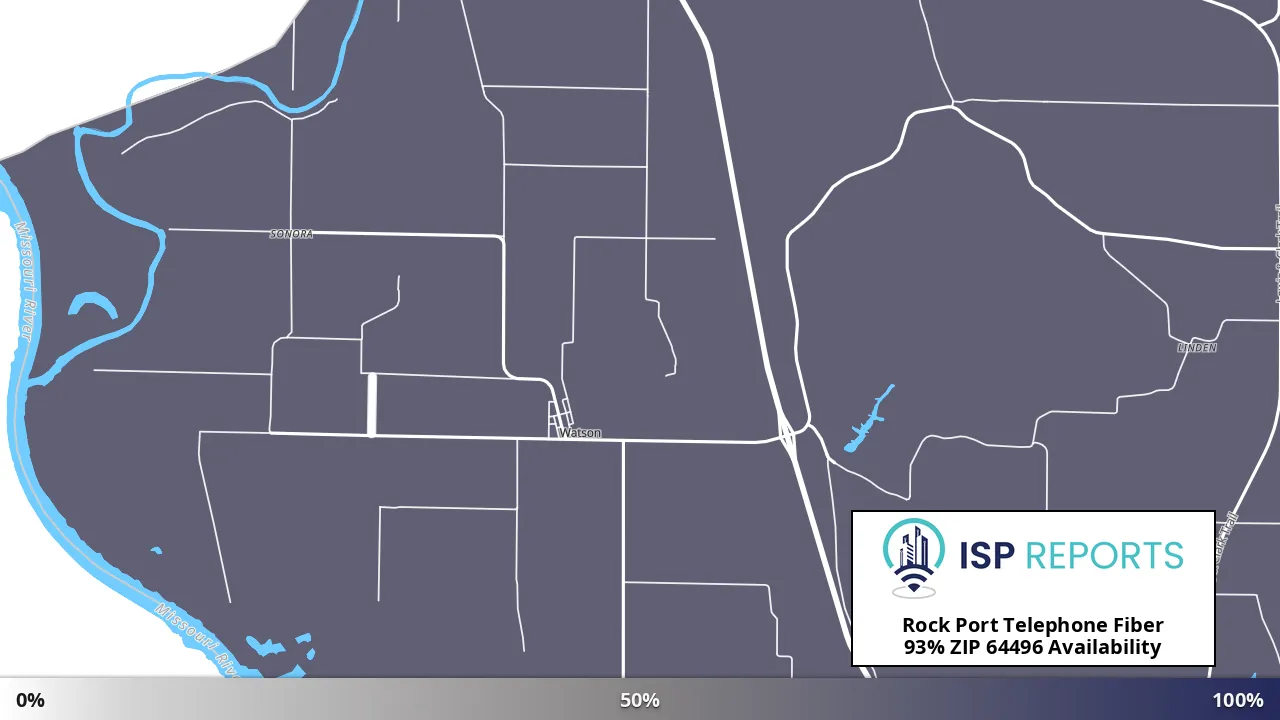 64496, MO map of internet availability