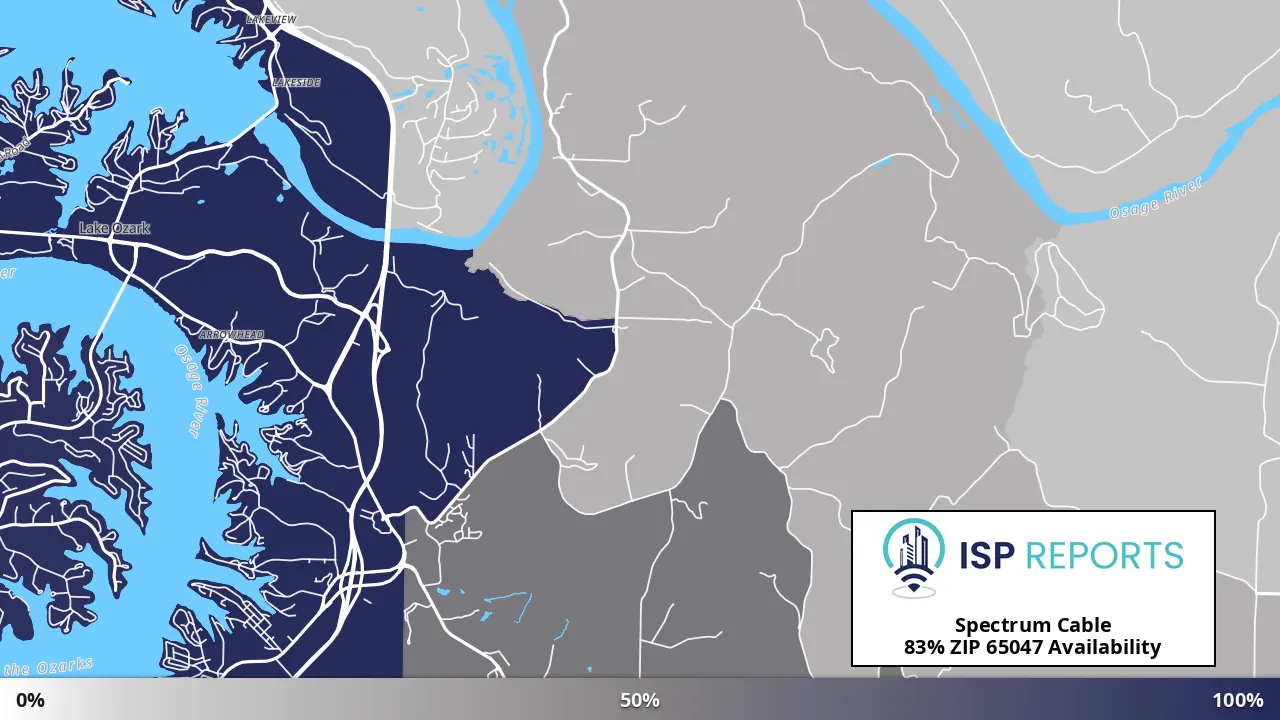 65047, MO map of internet availability