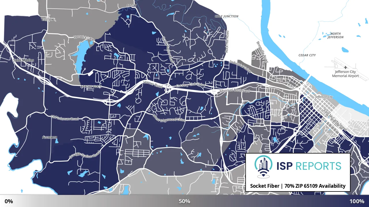 65109, MO map of internet availability