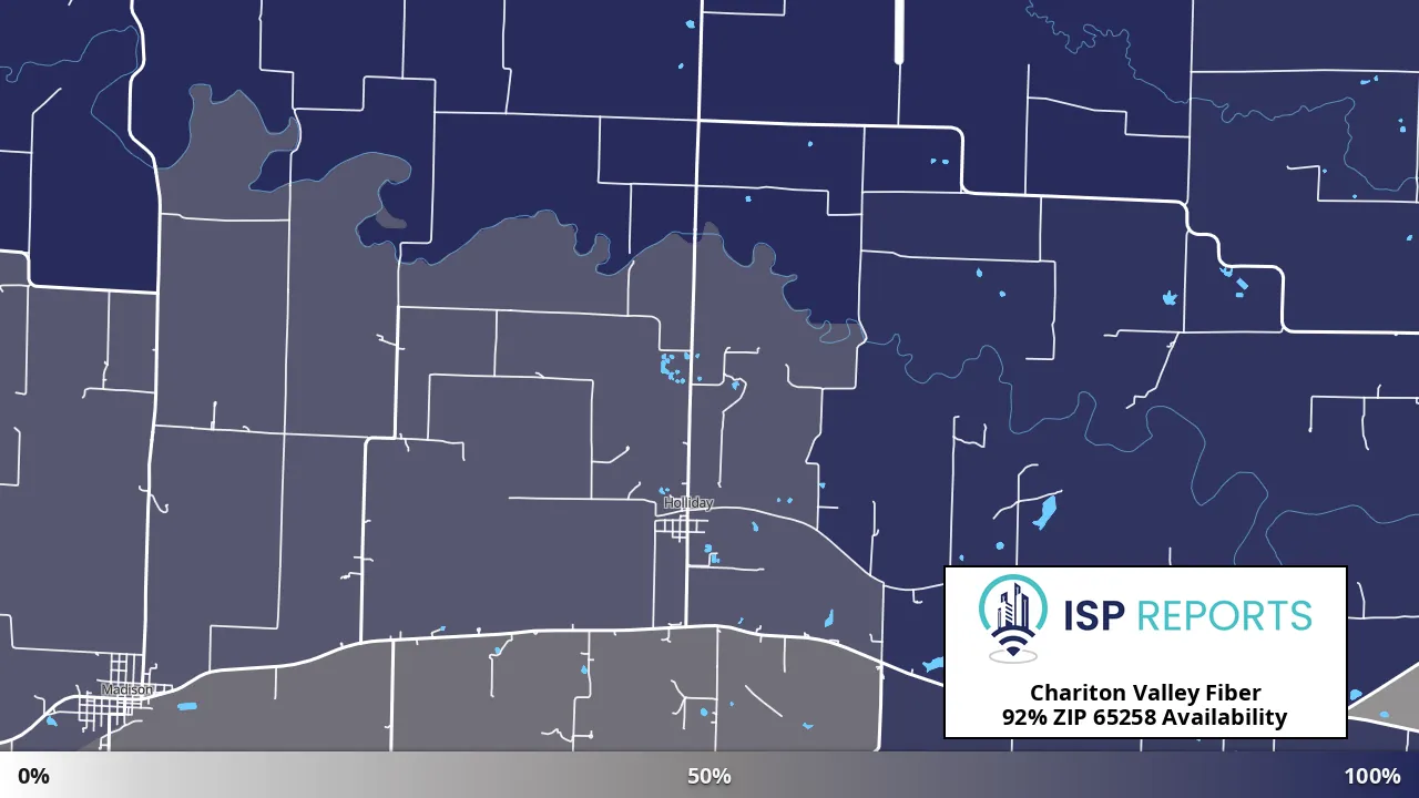 65258, MO map of internet availability