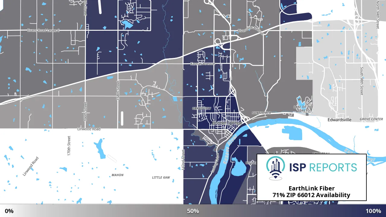 66012, KS map of internet availability