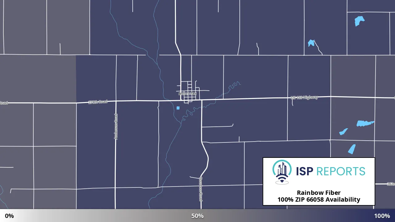 66058, KS map of internet availability