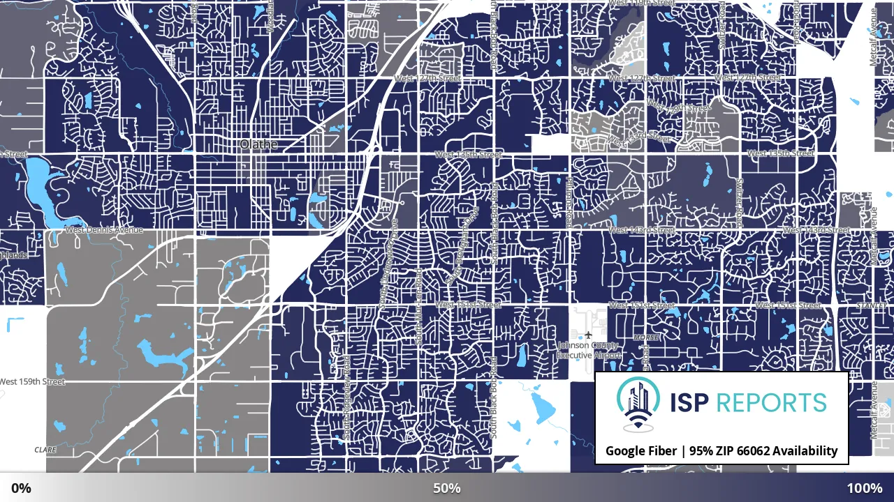 66062, KS map of internet availability