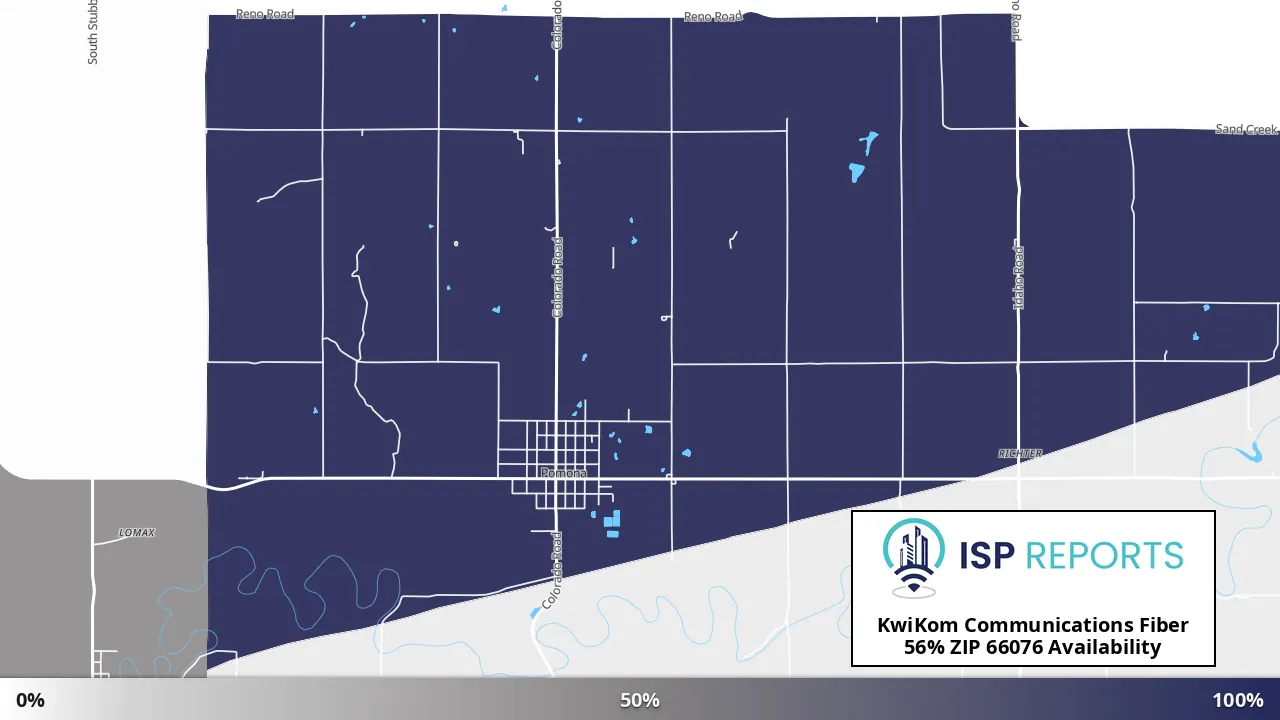 66076, KS map of internet availability