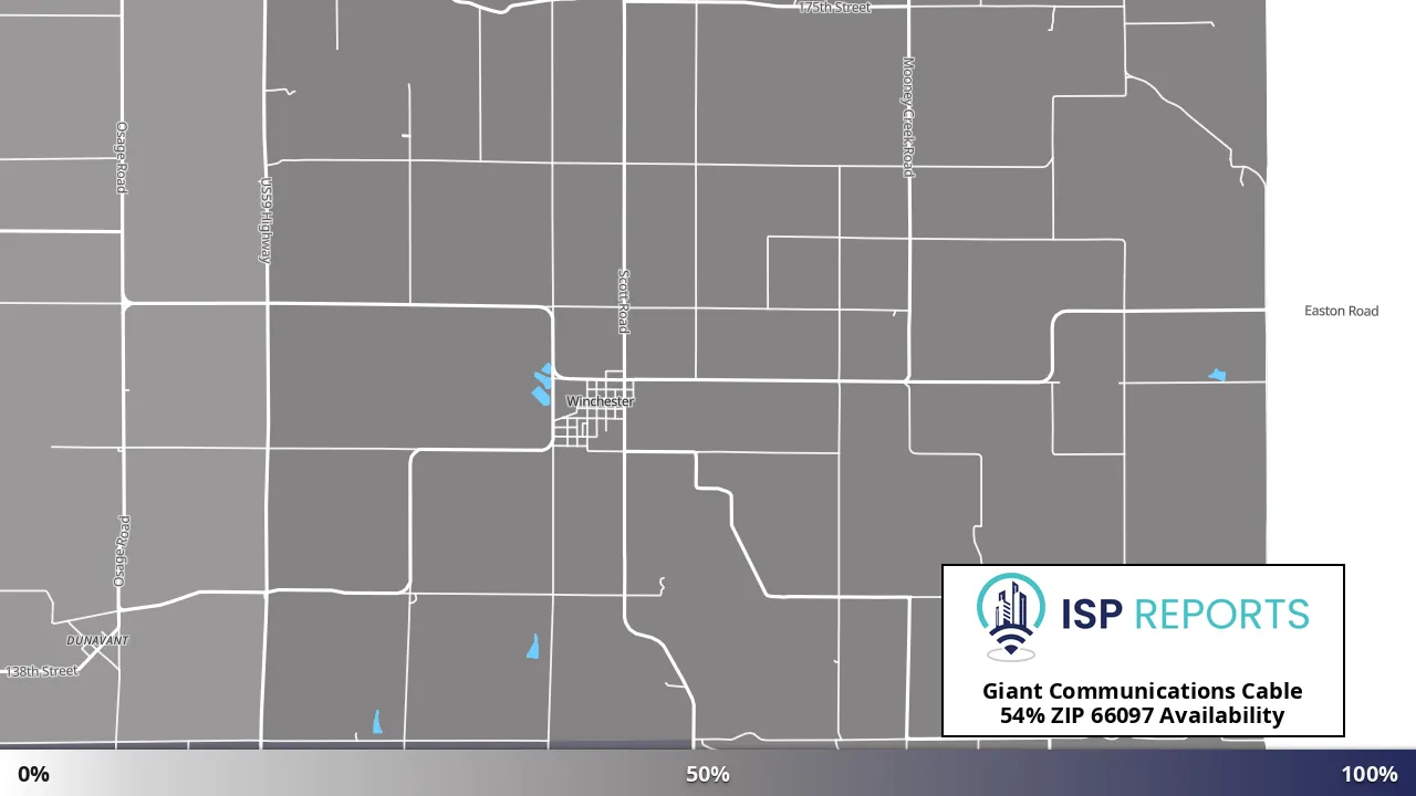66097, KS map of internet availability
