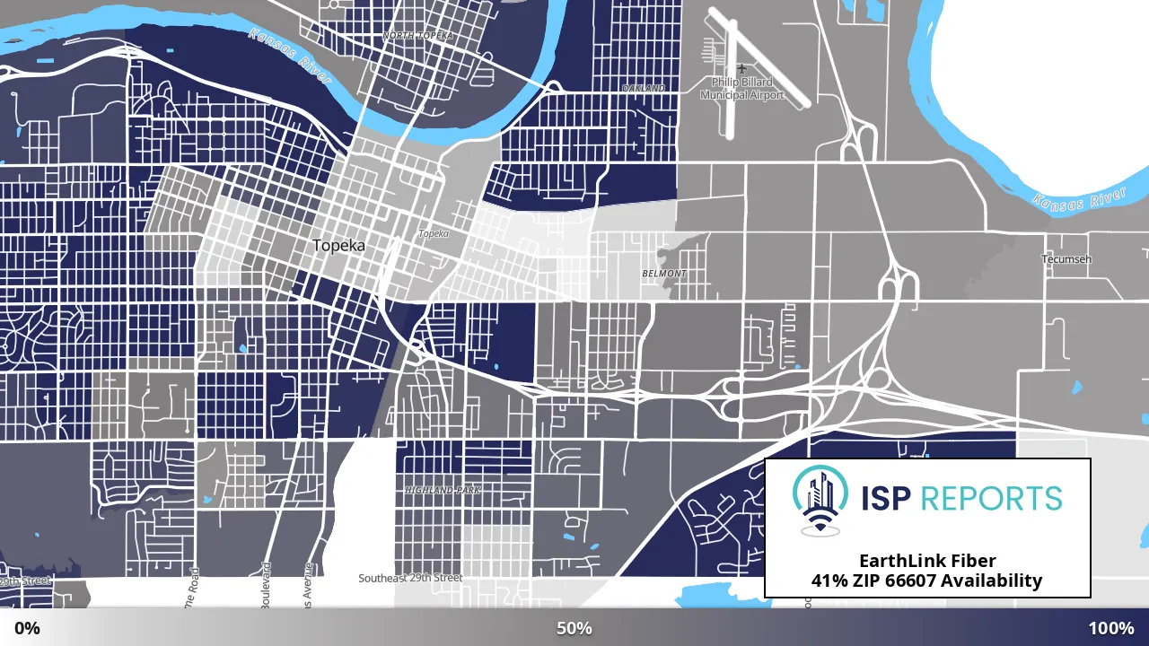 66607, KS map of internet availability