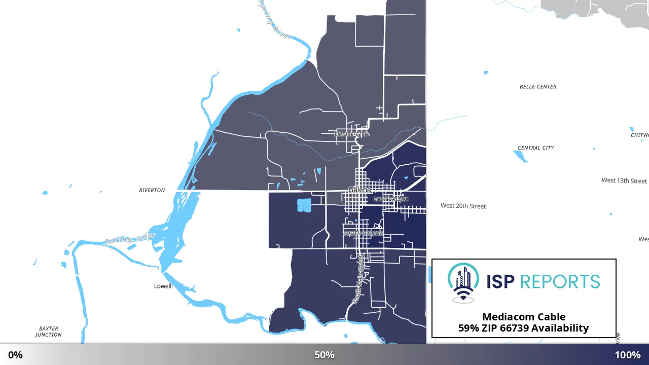66739, KS map of internet availability