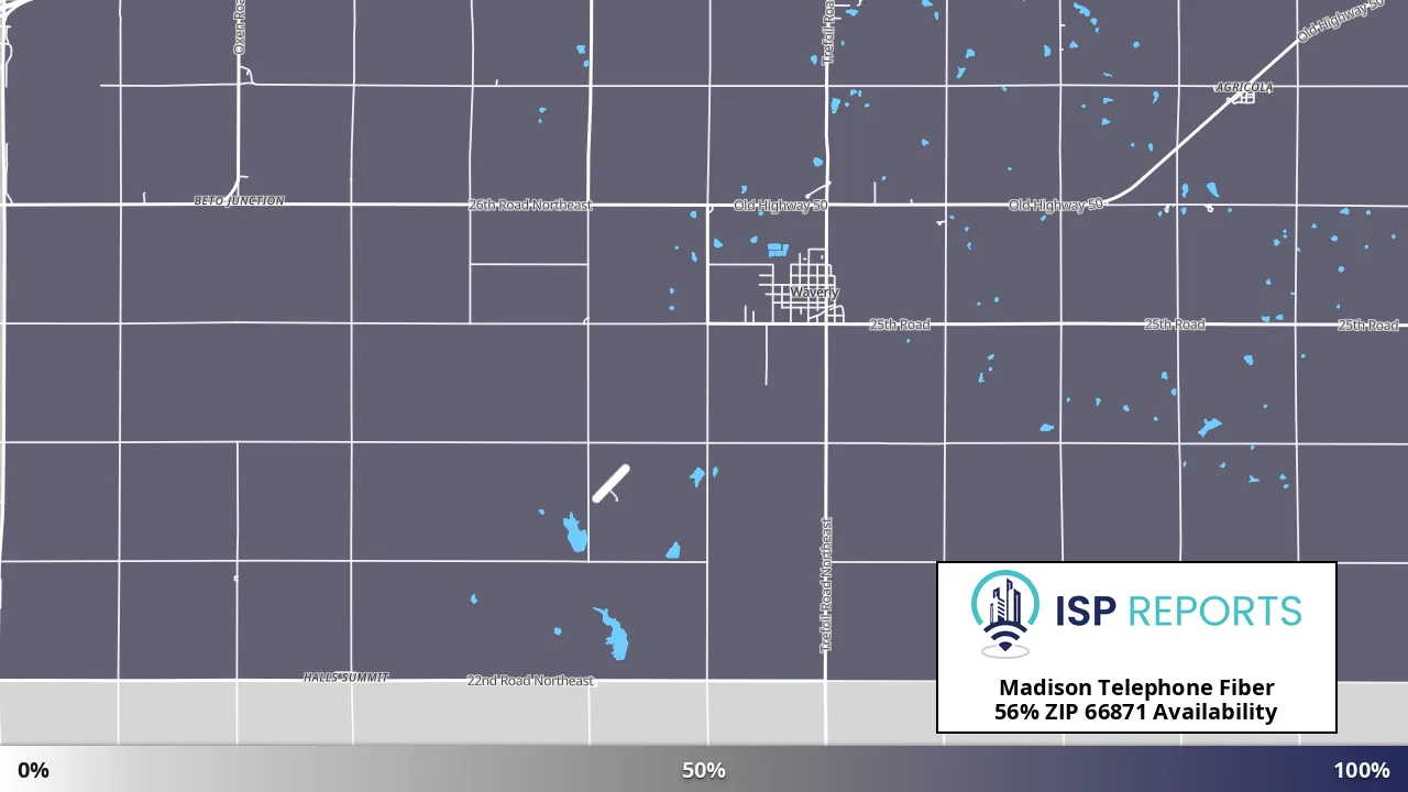 66871, KS map of internet availability