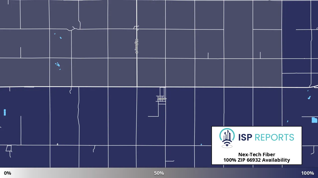 66932, KS map of internet availability