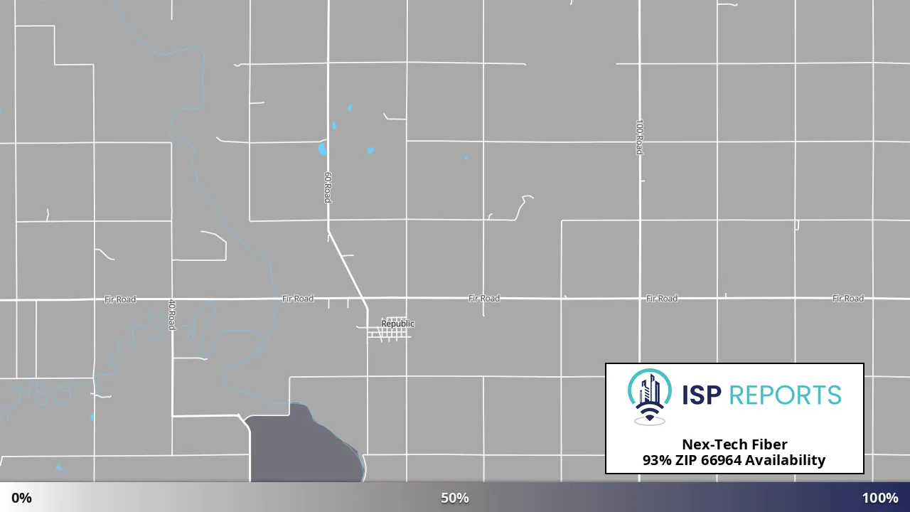 66964, KS map of internet availability