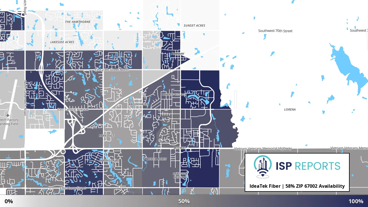 67002, KS map of internet availability