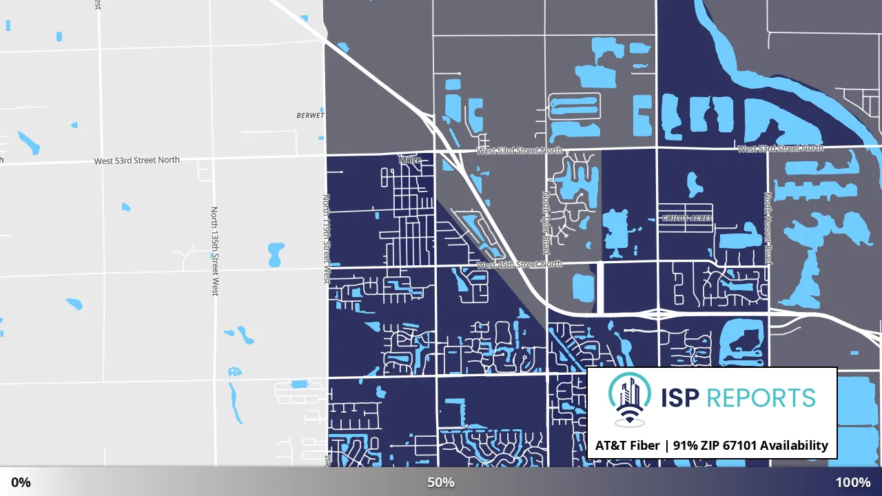 67101, KS map of internet availability