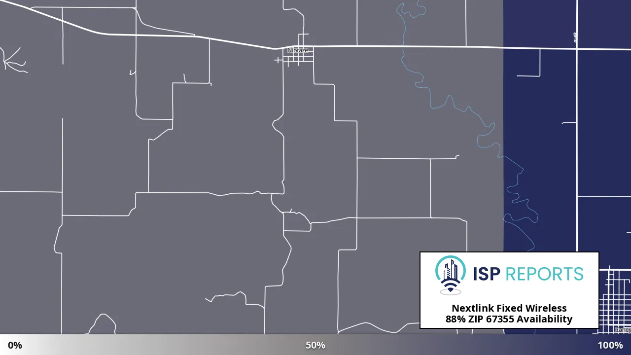 67355, KS map of internet availability