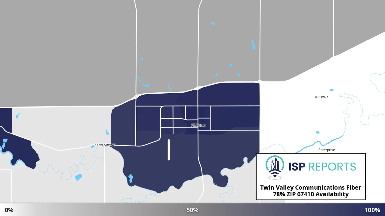 67410, KS map of internet availability