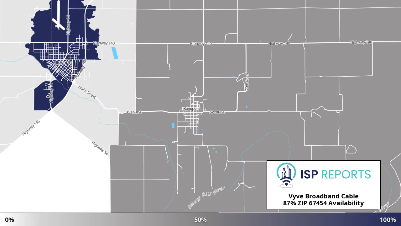 67454, KS map of internet availability