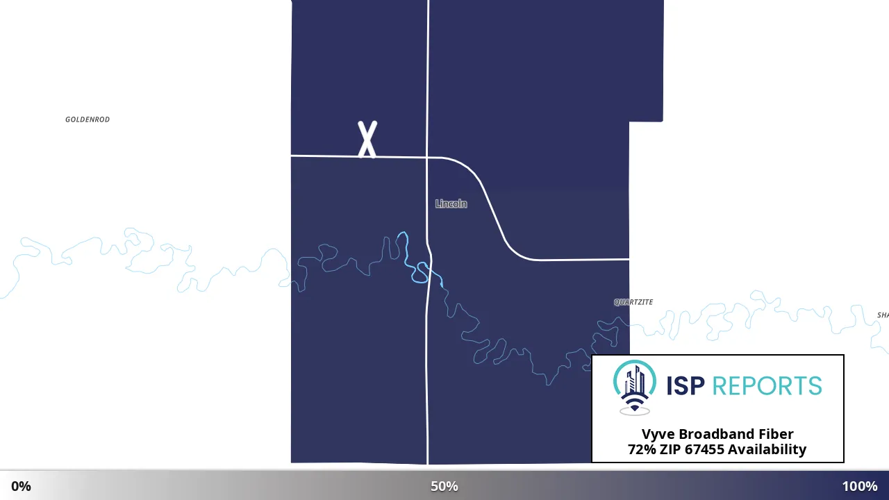 67455, KS map of internet availability