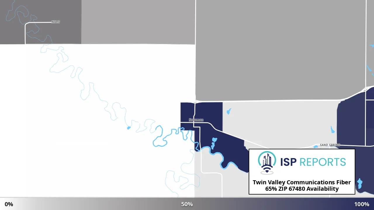 67480, KS map of internet availability