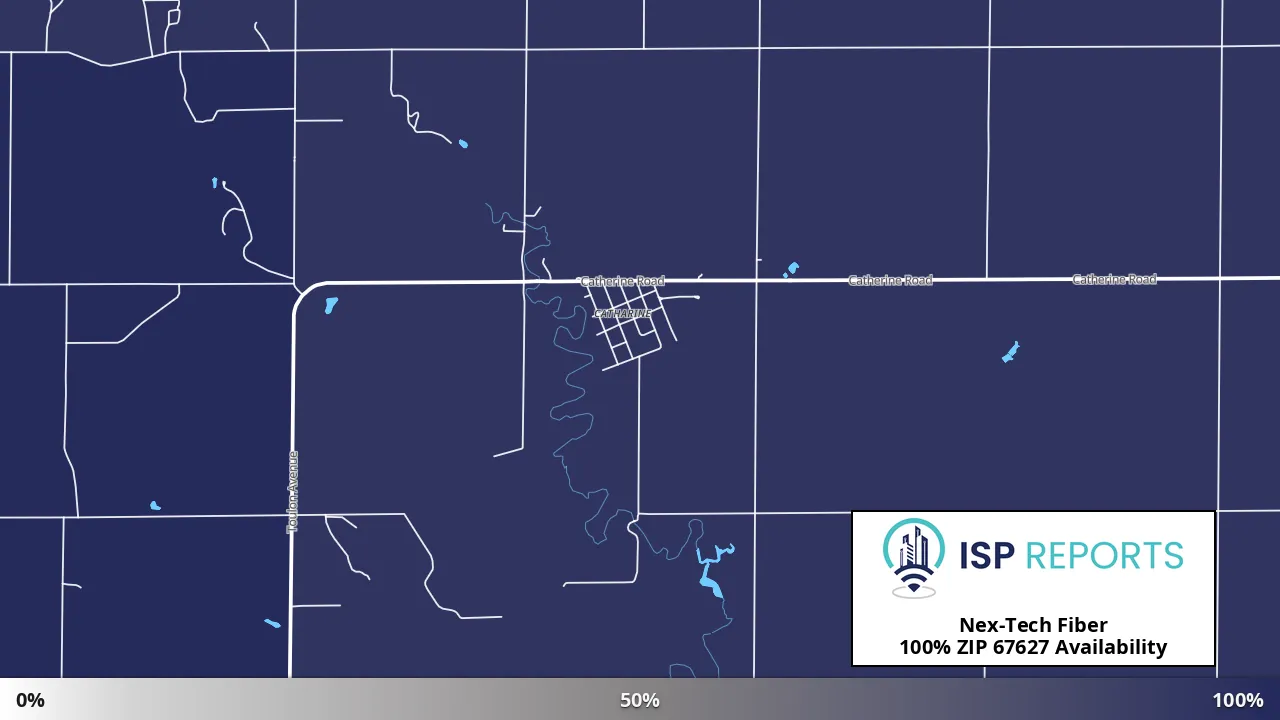 67627, KS map of internet availability