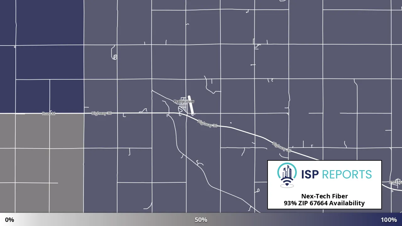 67664, KS map of internet availability
