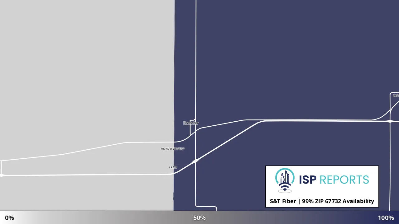 67732, KS map of internet availability