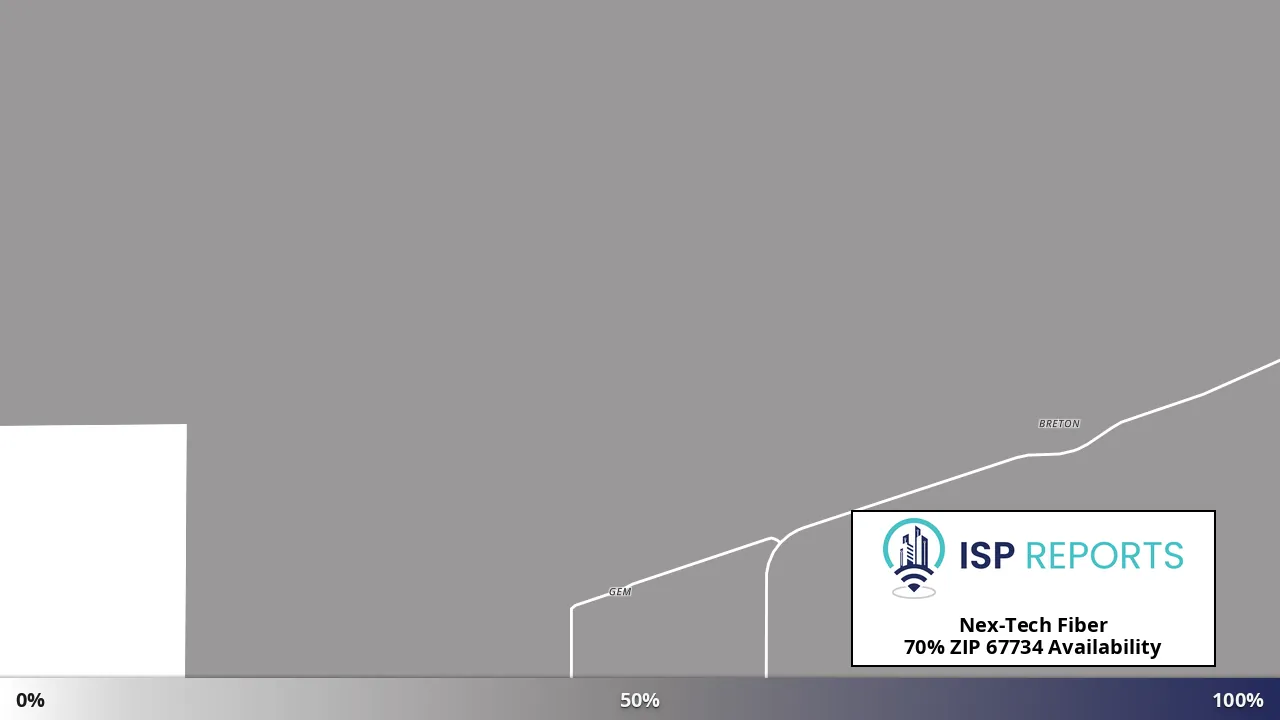 67734, KS map of internet availability