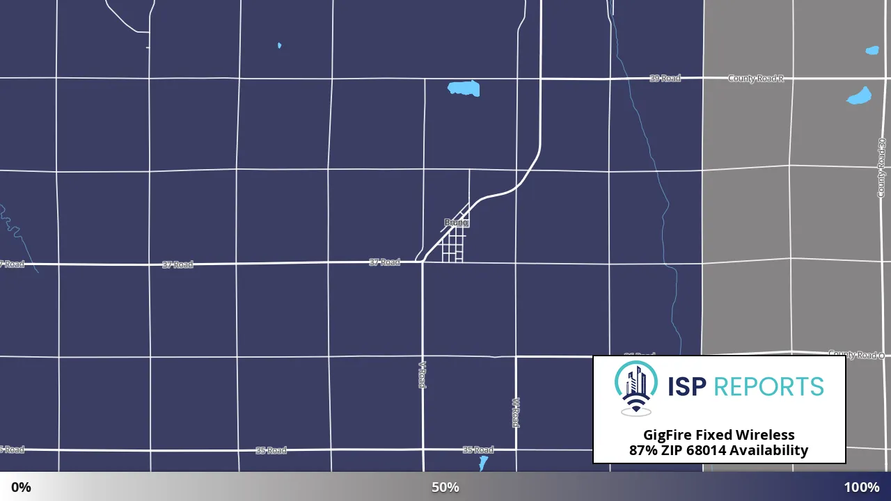68014, NE map of internet availability