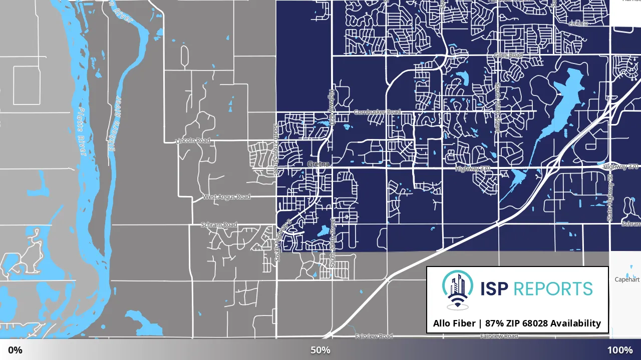 68028, NE map of internet availability