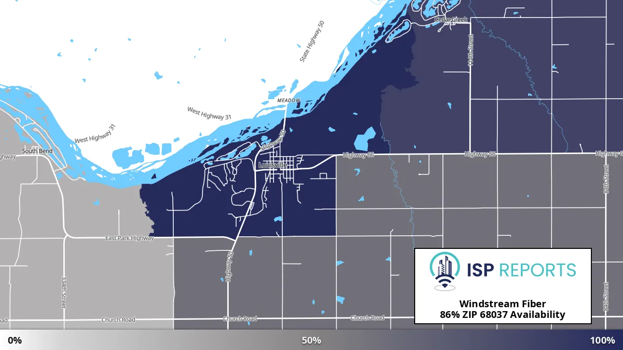 68037, NE map of internet availability
