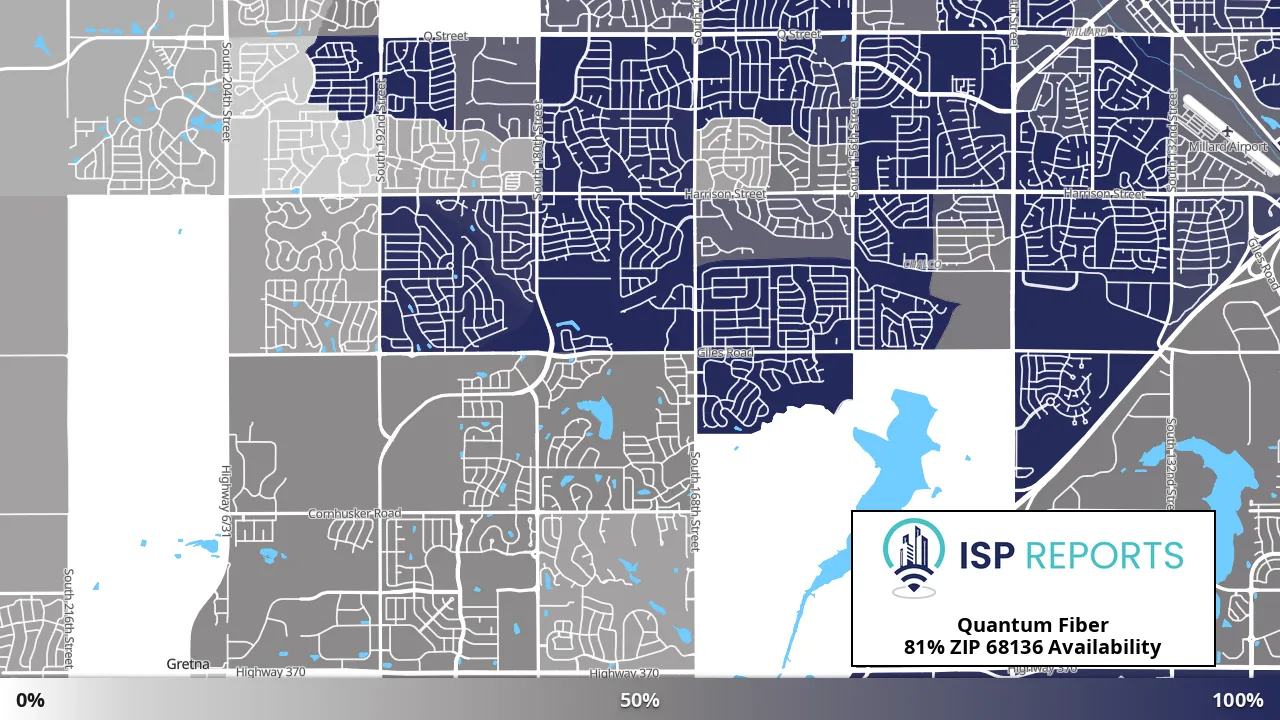 68136, NE map of internet availability