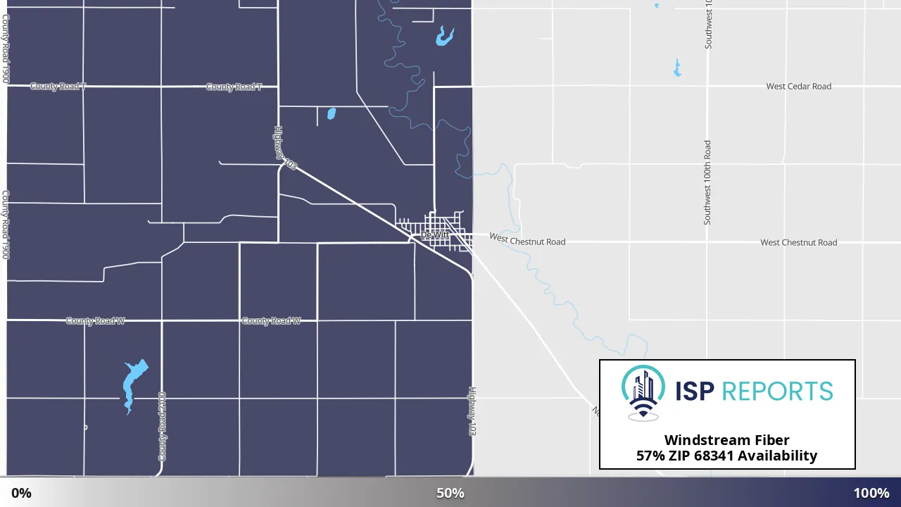 68341, NE map of internet availability