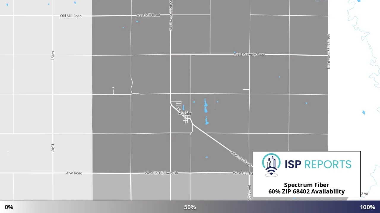 68402, NE map of internet availability