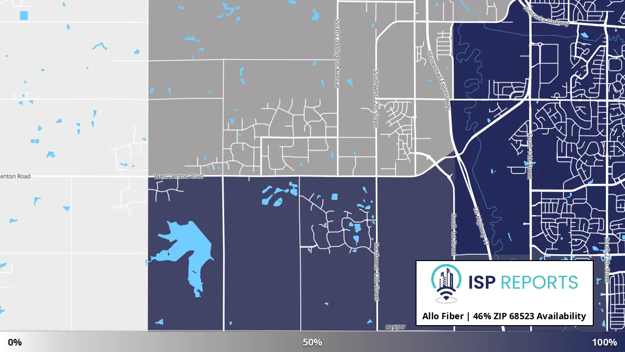 68523, NE map of internet availability