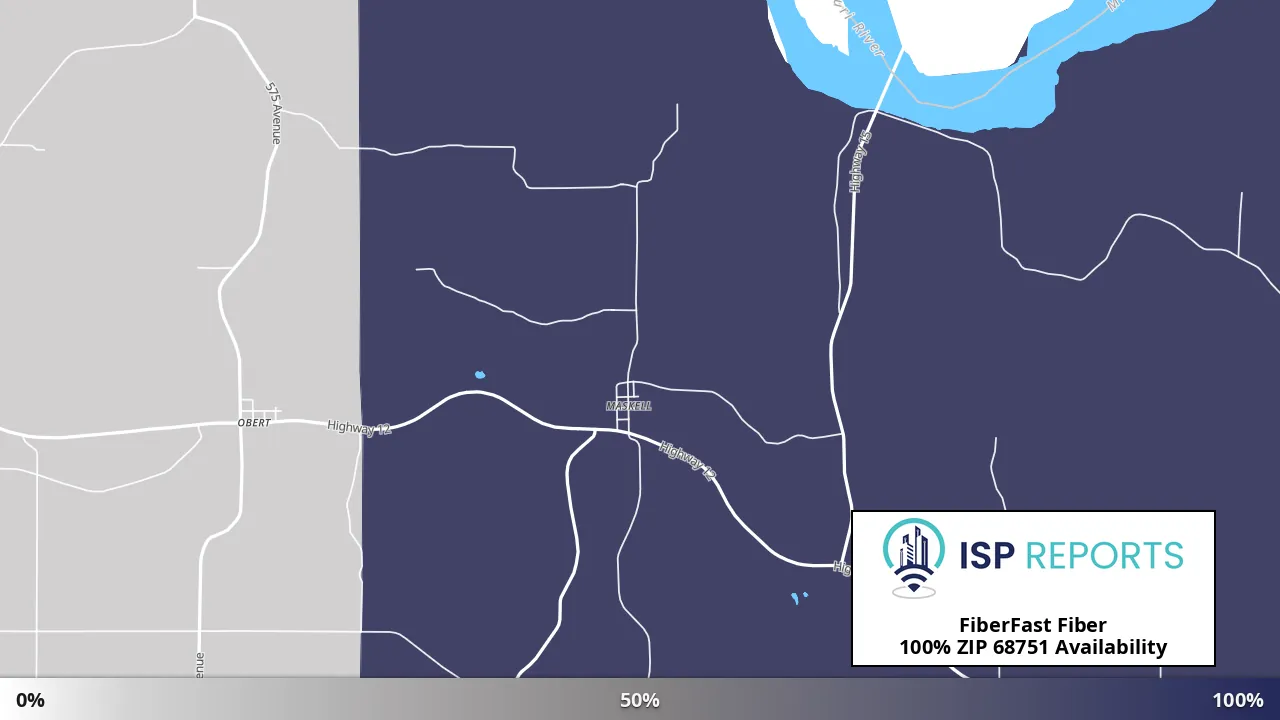 68751, NE map of internet availability