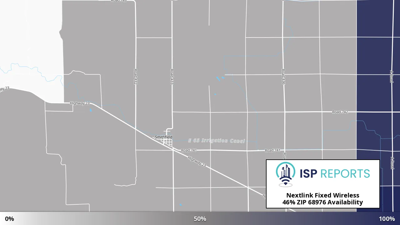 68976, NE map of internet availability