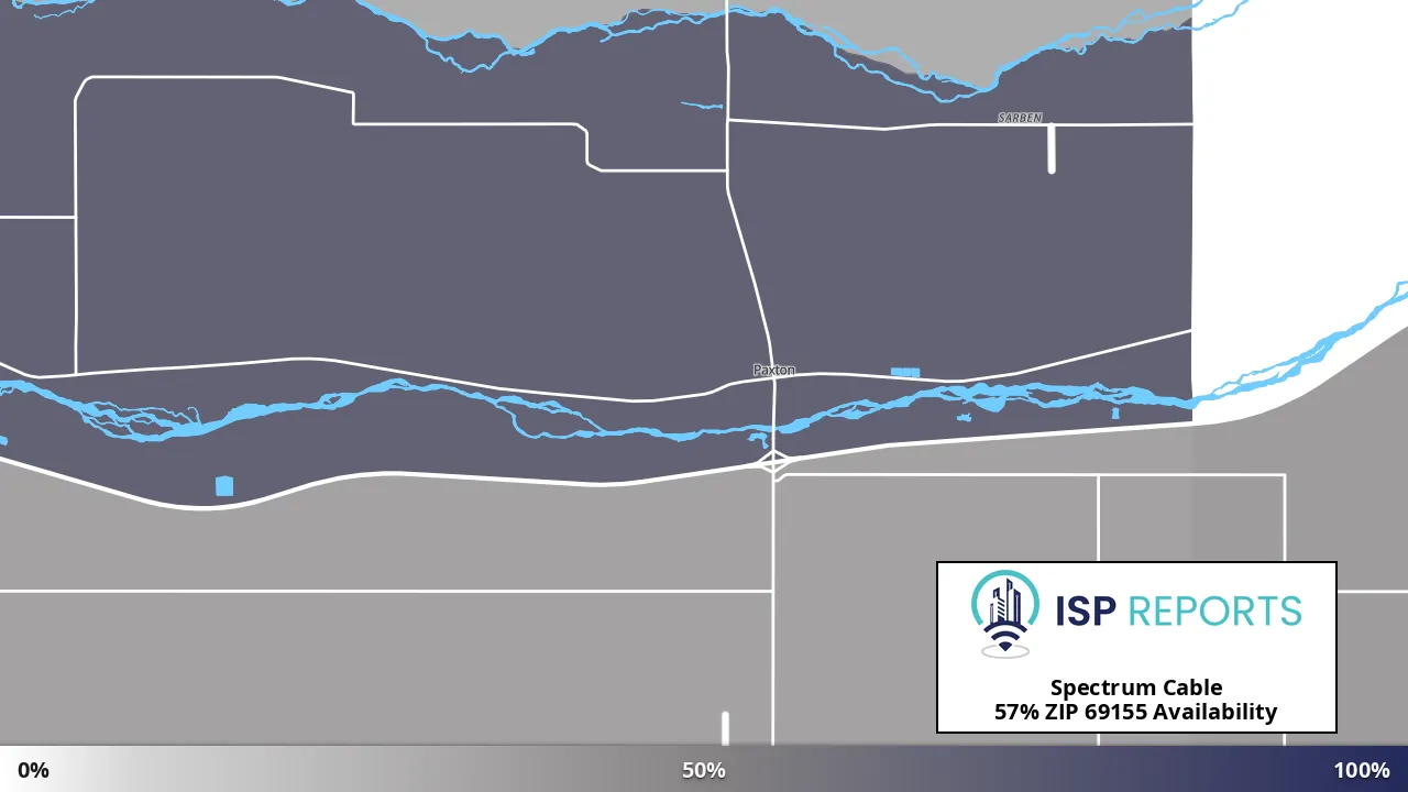 69155, NE map of internet availability