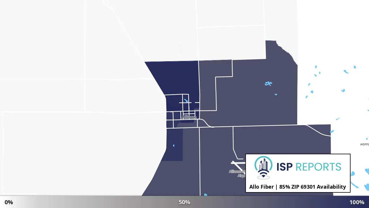 69301, NE map of internet availability