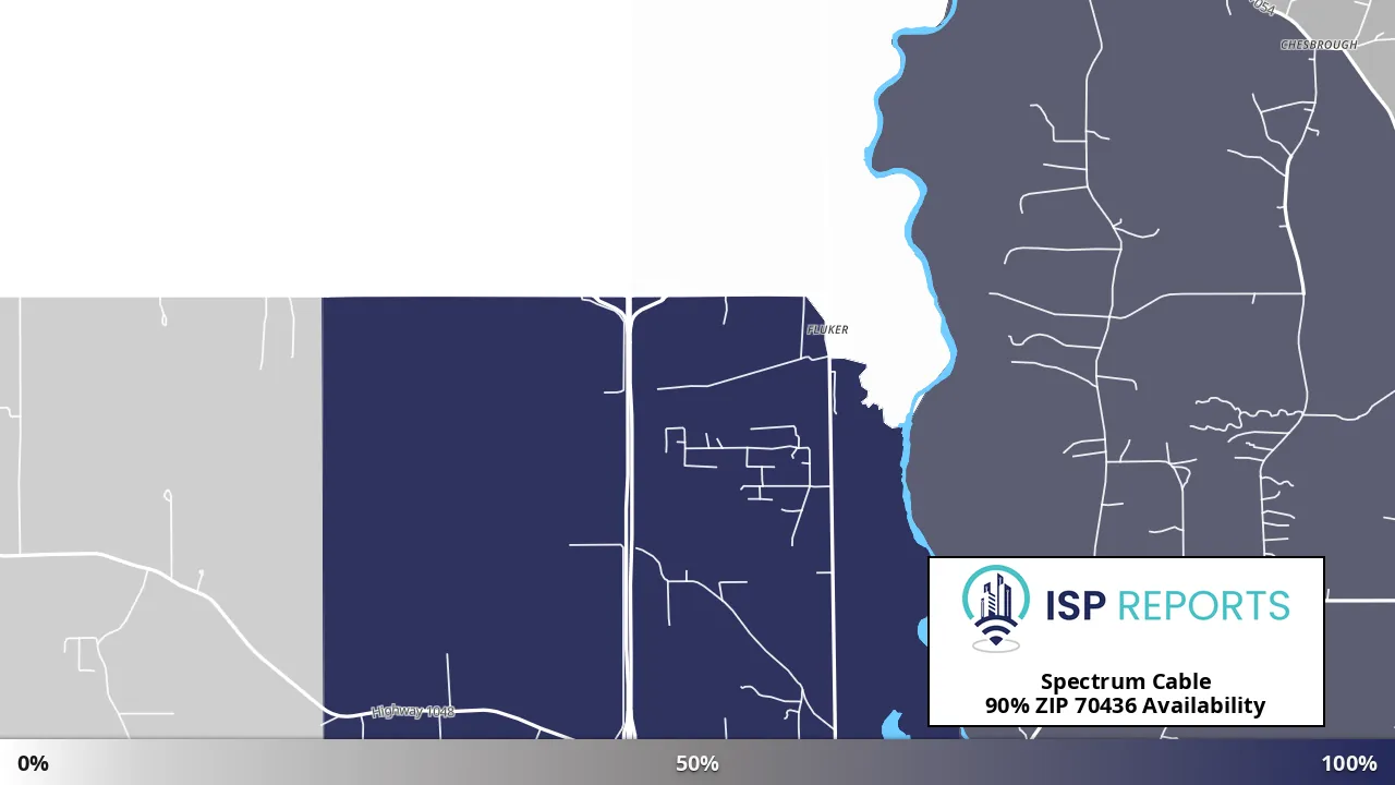 70436, LA map of internet availability