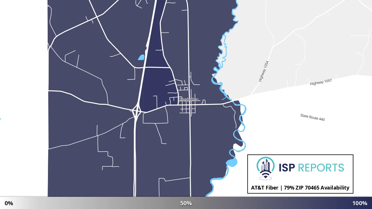 70465, LA map of internet availability