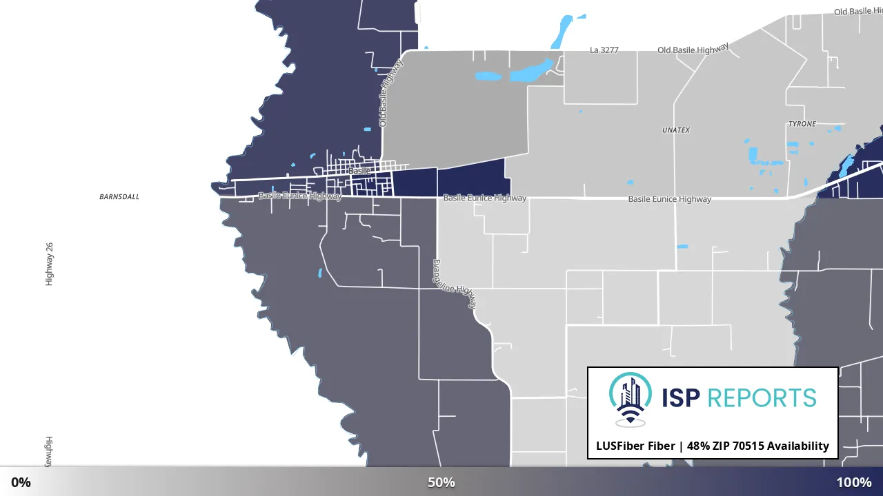 70515, LA map of internet availability