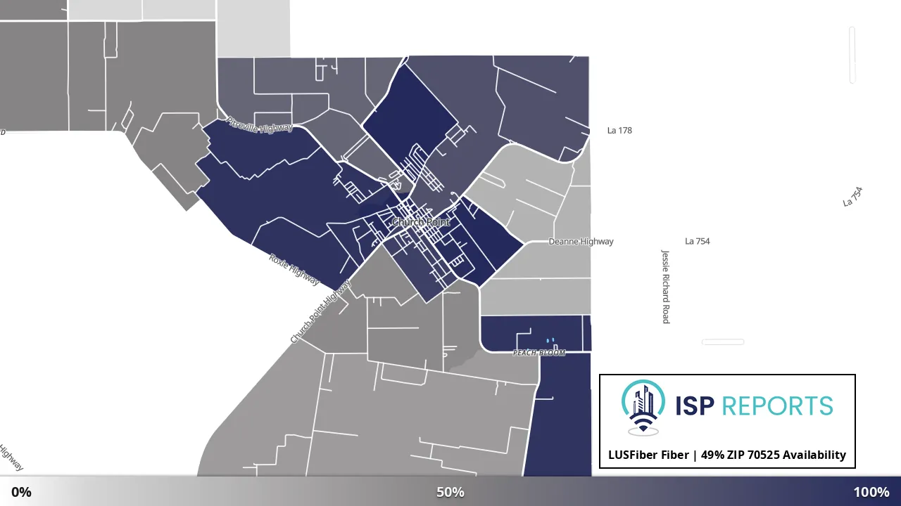 70525, LA map of internet availability