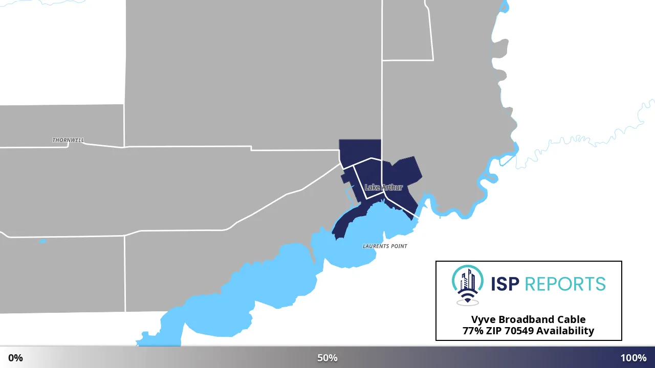 70549, LA map of internet availability